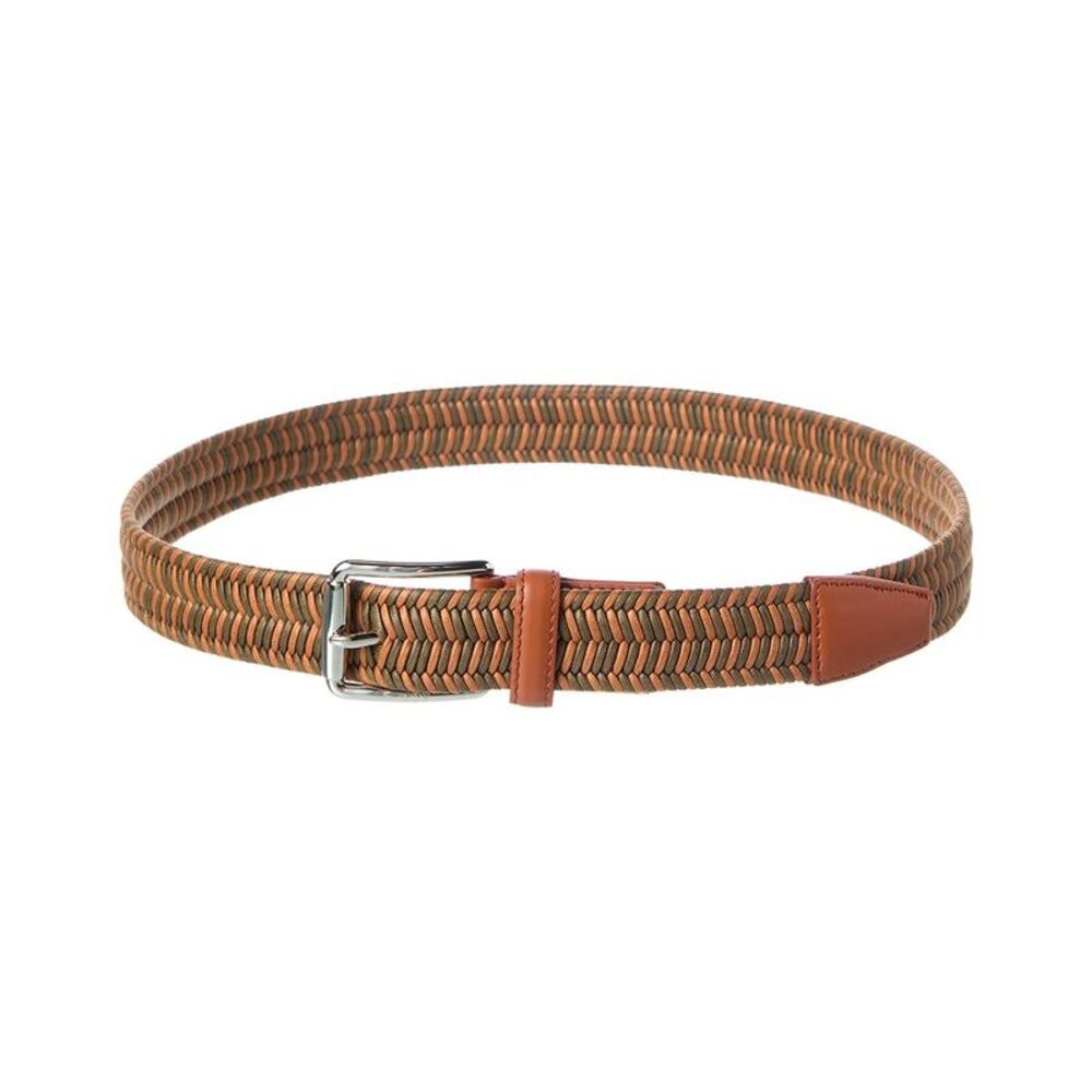 Tod’S Woven Leather Belt, Brown